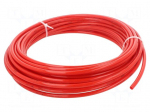 Pneumatic tubing | -0.95&divide;15bar | PAN | Tube in.diam: 5.9mm | red