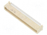 Contact | gold-plated | tube | SMT | on PCBs | 1A | 1mm | PIN: 64 | 100V