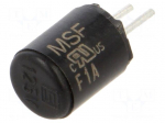 Fuse: fuse | 1A | 125VAC | quick blow | TR5 | PCB,THT | MSF 125 | copper