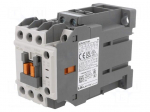 Contactor: 3-pole | NO x3 | Auxiliary contacts: NO + NC | 12VDC | 9A
