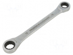 Wrench: ring | double-sided,rattle | 16mm,18mm | steel | MicroSpeeder