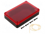 Enclosure: multipurpose | X: 80mm | Y: 120mm | Z: 27mm | ABS | black