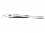 Tweezers | 120mm | for precision works | Blade tip shape: sharp