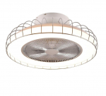 WiZ Sandfjord LED ceiling fan chrome ventilators