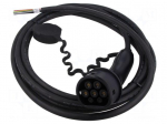 EMobility: cable | 1x0.5mm2,5x2.5mm2 | 480VAC | 11kW | IP54 | 5m | 20A