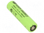 Re-battery: Ni-MH | 7/5A | 1.2V | 3800mAh | &Oslash;17.5x67mm | 380mA