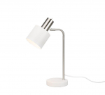 TRIO-Lighting Adam table lamp E14 matt white/chrome gaismeklis