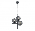 Trio Pure piekarama lampa 3-pc E14 anthracite brushed steel 302000342 4017807433067