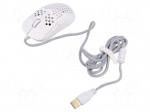 Mouse | white | USB A | optical,wired | DPI change button,RGB | 1.8m