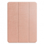 Book case iLike  Galaxy Tab S9 FE Tri-Fold Eco-Leather Stand Case Rose Gold