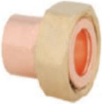 Copper straight tap connector 22x1" F