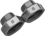 Pump connector F-F 1''x1 1/2" cast iron,pair