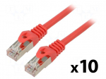 Patch cord | F/UTP | Cat: 6 | RJ45 plug,both sides | stranded | CCA