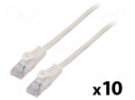 Patch cord | U/UTP | Cat: 5e | RJ45 plug,both sides | stranded | CCA | 1m