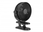 Kliimaseadmed // Ventilaatorid // 44-505# Wentylator biurkowy z klipsem 15cm usb+akumulator czarny
