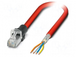 Patch cord | S/FTP | Cat: 5 | wires,RJ45 plug | stranded | Cu,tinned | 3m