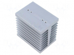 Heatsink: extruded | H | L: 70mm | W: 50mm | H: 69mm | aluminium | raw