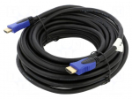 Cable | HDMI plug,both sides | PVC | 3D,4K,ARC,CEC 2.0,HDR | 10m
