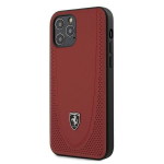 Back panel cover Ferrari  Ferrari FEOGOHCP12MRE iPhone 12/12 Pro 6.1" red/red hardcase Off Track Perforated