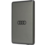 Power bank Audi  Powerbank Audi Big Logo MagSafe inductive 15W 5000mAh - gray