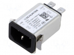 Connector: AC supply | socket | male | 15A | 250VAC | C14 (E) | 5124