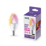 WiZ Connected 40W C37 E14 gudrā LED spuldze  2200-6500K RGB  929002448822 8718699787097
