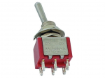 VERTICAL TOGGLE SWITCH DPDT ON-ON - PCB TYPE