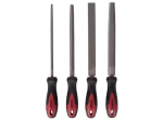 STEEL FILE SET - 20 cm/8" - 4 pcs
