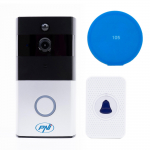 Smart video intercom PNI SafeHome PT710B, WiFi, HD, P2P, dedicated Tuya Smart application, with sticky Pad Blue included