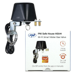 PNI Safe House HS541 smart valve with Wi-Fi, for turning off the water/gas pipe supply via the internet, compatible with the Tuya application, 12V power supply