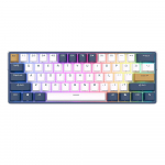 ROYAL KLUDGE RK61 Plus White, Sky Cyan Switch, US