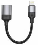 Swissten Textile Lightning - USB-A OTG Adapter 0.12m
