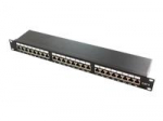 Computer components Logilink  LOGILINK NP0061 LOGILINK-  Patch Panel 19-mounting Cat.6A STP 24 ports, black
