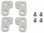 Wall mounting element | polycarbonate | 4pcs.