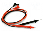 Test leads | Urated: 1kV | Inom: 10A | Len: 1.5m | black,red | 2pcs.