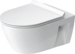 Wall-hung toilet Duravit No.1 Rimless, with SC lid