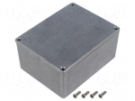 Enclosure: multipurpose | X: 90mm | Y: 115mm | Z: 55mm | aluminium | IP66