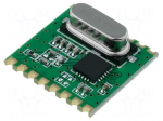 Module: RF | FM receiver | FSK | 868MHz | SPI | -121dBm | 1.8&divide;3.6VDC