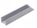 Profiles for LED modules | surface | white | L: 1m | aluminium