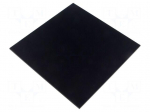 Decorative panel | plexiglass PMMA | matt black | 170x170x10mm