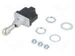 Switch: toggle | Pos: 3 | SPDT | ON-OFF-ON | 15A/125VAC | Leads: screw