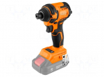 Impact wrench | battery | max.300Nm | 18VDC | 1/4" | Kind: brushless