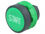 Switch: push-button | Stabl.pos: 1 | 22mm | green | Illumin: none | IP66