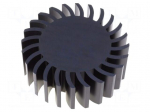 Heatsink | LED | &Oslash;: 105mm | H: 37.5mm | Colour: black