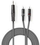 Cable Nedis AUX 3.5mm - 2x RCA 3m