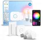 Philips Hue E WCA 806 A60 2 spuldzes + Bridge + slēdzis 929004235410 8721103103659