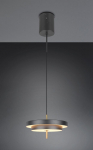 Trio Keaton LED piekarama lampa 1-pc 40 cm matt black/brass brushed steel 340219180 4017807653366