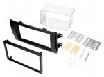 Radio mounting frame | Fiat,Suzuki | 2 DIN | black