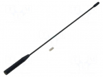 Antenna mast | 0.35m | M6 | inside | Renault | Colour: black