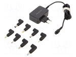 Power supply: switching | 19VDC,19.5VDC,20VDC | 2.37A | 30W
